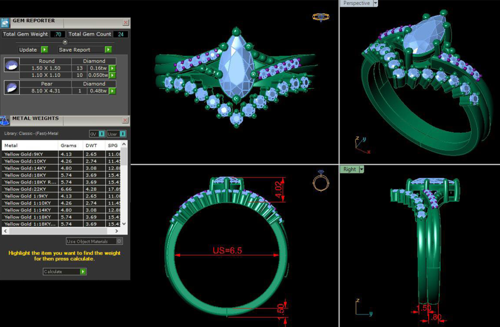 3D Ring Computer Design